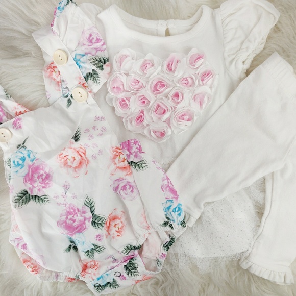 Nannette Other - Baby girl romper/tutu outfit bundle 3-6 months